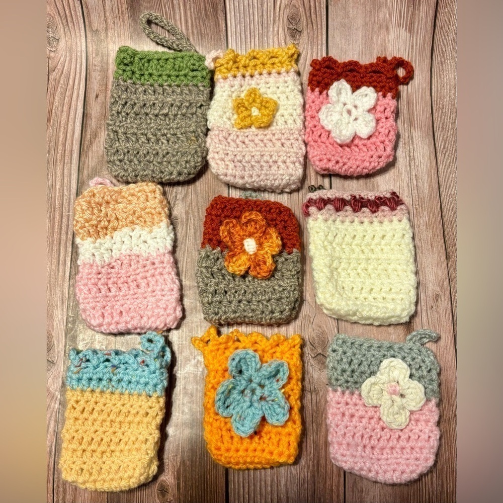 Hand Crafted Crochet Shower Mitt or Soap Saver for Kids! Custom colors too!